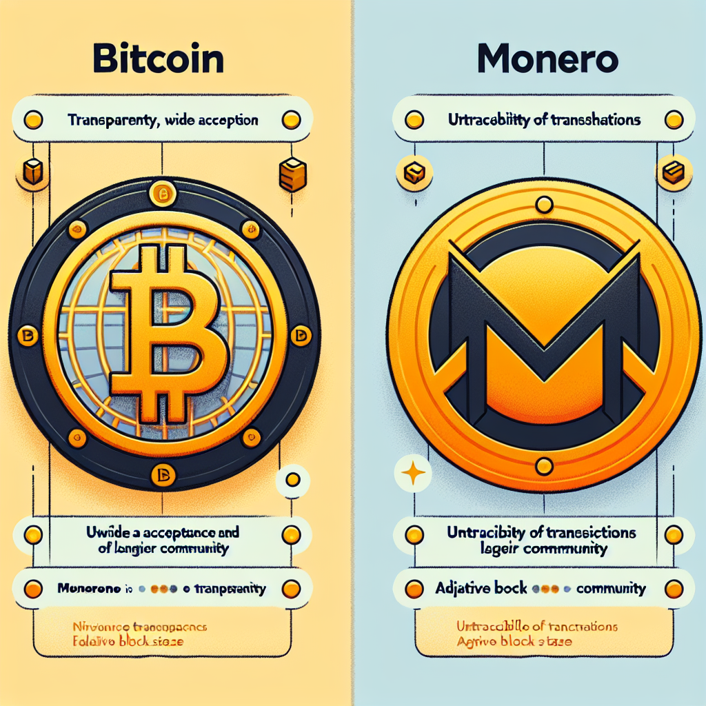 The Differences between Bitcoin and Monero explained